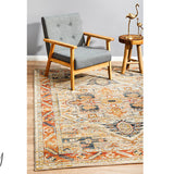 Heirloom Orange Transitional Medallion Rug