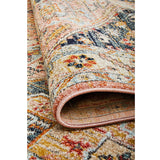 Heirloom Blue Pink Distressed Medallion Rug