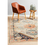 Heirloom Ivory Autumn Transitional Medallion Rug