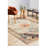 Heirloom Ivory Autumn Transitional Medallion Rug
