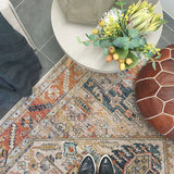 Heirloom Orange Transitional Medallion Rug