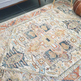 Heirloom Orange Transitional Medallion Rug