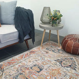 Heirloom Orange Transitional Medallion Rug