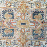 Heirloom Orange Transitional Medallion Rug