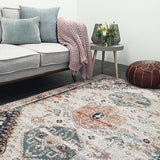 Heirloom Ivory Autumn Transitional Medallion Rug