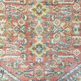 Heirloom Red Distressed Medallion Rug