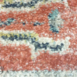 Heirloom Red Distressed Medallion Rug