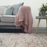 Heirloom Ivory Distressed Floral Rug