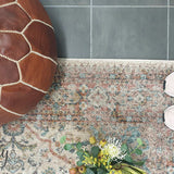 Heirloom Ivory Distressed Floral Rug