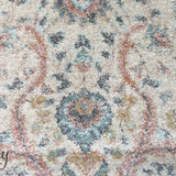 Heirloom Ivory Distressed Floral Rug