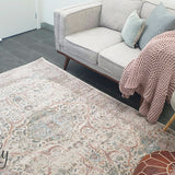 Heirloom Ivory Distressed Floral Rug