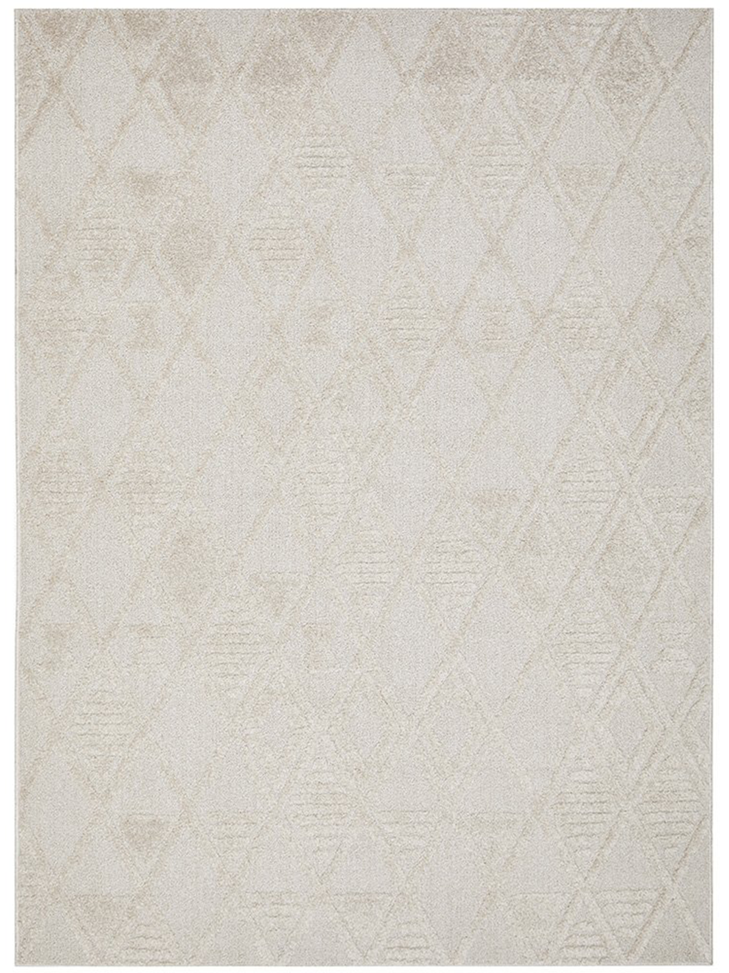 Margo Beige Diamond Geometric Textured Rug – The Rug Lady