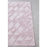 Margo Pink Diamond Geometric Textured Rug