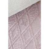 Margo Pink Diamond Geometric Textured Rug