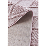 Margo Pink Diamond Geometric Textured Rug