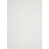 Margo White Diamond Geometric Textured Rug