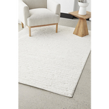 Margo White Boho Textured Rug
