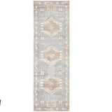 Madison Grey Terracotta Aztec Medallion Rug