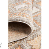 Madison Grey Terracotta Aztec Medallion Round Rug