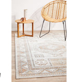 Madison Light Grey Terracotta Aztec Medallion Rug