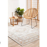 Madison Light Grey Terracotta Aztec Medallion Rug