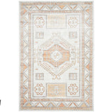Madison Light Grey Terracotta Aztec Medallion Rug