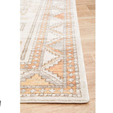 Madison Light Grey Terracotta Aztec Medallion Hallway Runner Rug