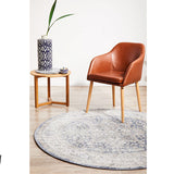 Madison Ocean Navy Faded Vintage Medallion Rug