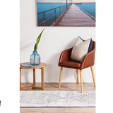 Madison Ocean Navy Faded Vintage Medallion Hallway Runner Rug