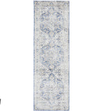 Madison Ocean Navy Faded Vintage Medallion Rug
