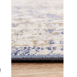 Madison Ocean Navy Faded Vintage Medallion Round Rug
