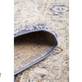 Madison Ocean Navy Faded Vintage Medallion Round Rug