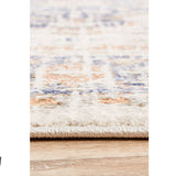 Madison Navy Orange Faded Vintage Medallion Rug