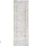 Madison Peach Ivory Faded Vintage Medallion Rug