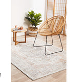 Madison Silver Faded Vintage Medallion Rug