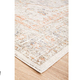 Madison Silver Faded Vintage Medallion Hallway Runner Rug
