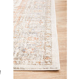 Madison Silver Faded Vintage Medallion Hallway Runner Rug