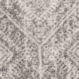 Mystique Silver White Vintage Patterned Round Rug