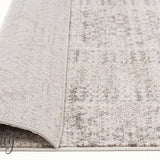 Mystique Silver White Vintage Patterned Hallway Runner