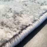 Mystique Silver White Crosshatch Rug
