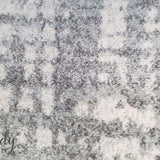 Mystique Silver White Crosshatch Rug