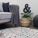 Mystique Multicoloured Tribal Pattern Round Rug