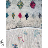 Mystique Multicoloured Tribal Pattern Round Rug