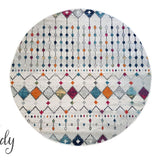 Mystique Multicoloured Tribal Pattern Round Rug