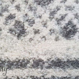 Mystique Grey and White Tribal Imprints Rug