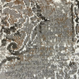 Medina Grey Beige Distressed Medallion Transitional Rug