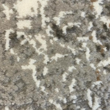 Medina Grey Beige Distressed Medallion Transitional Rug
