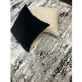 Medina Grey Black Abstract Lines Rug