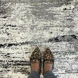 Medina Grey Black Abstract Lines Rug