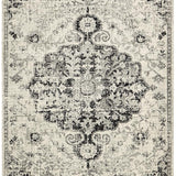 Maya Charcoal Medallion Transitional Rug